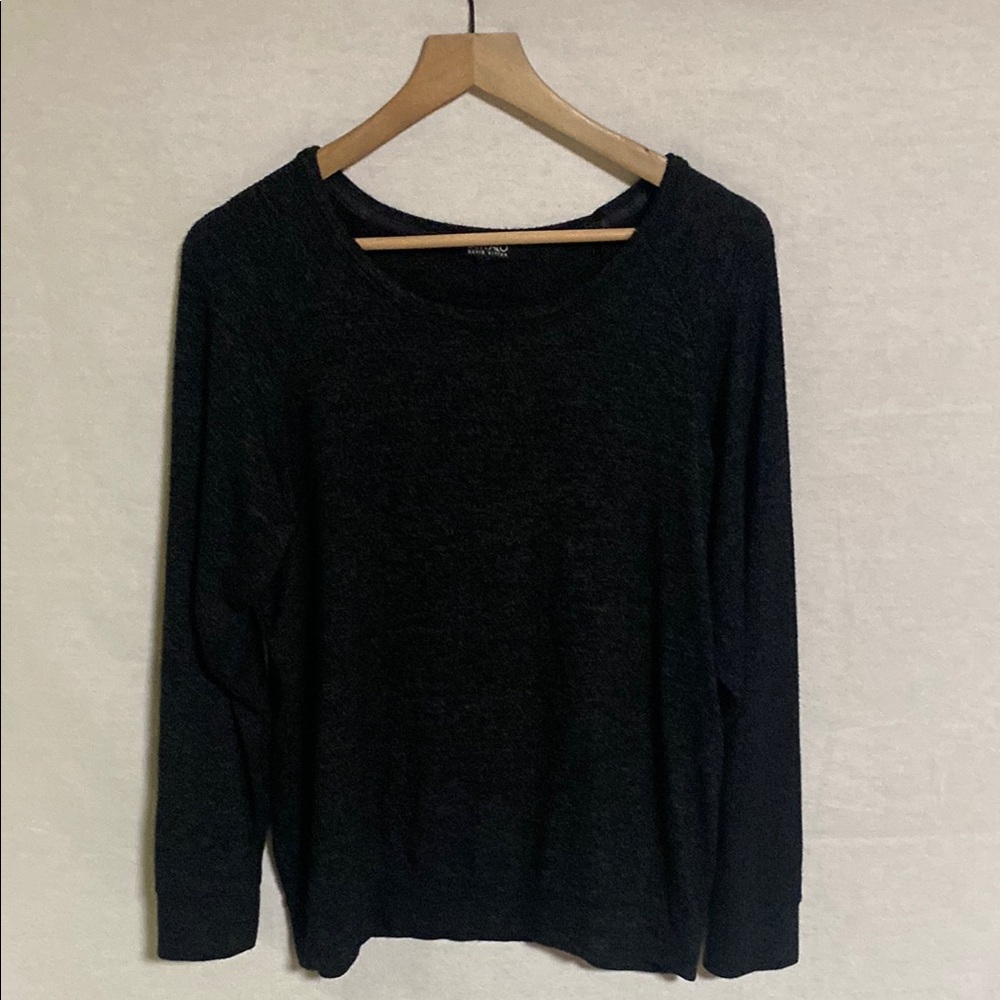 Buffalo David Bitton Black Heather Crewneck Sweatshirt Very Soft